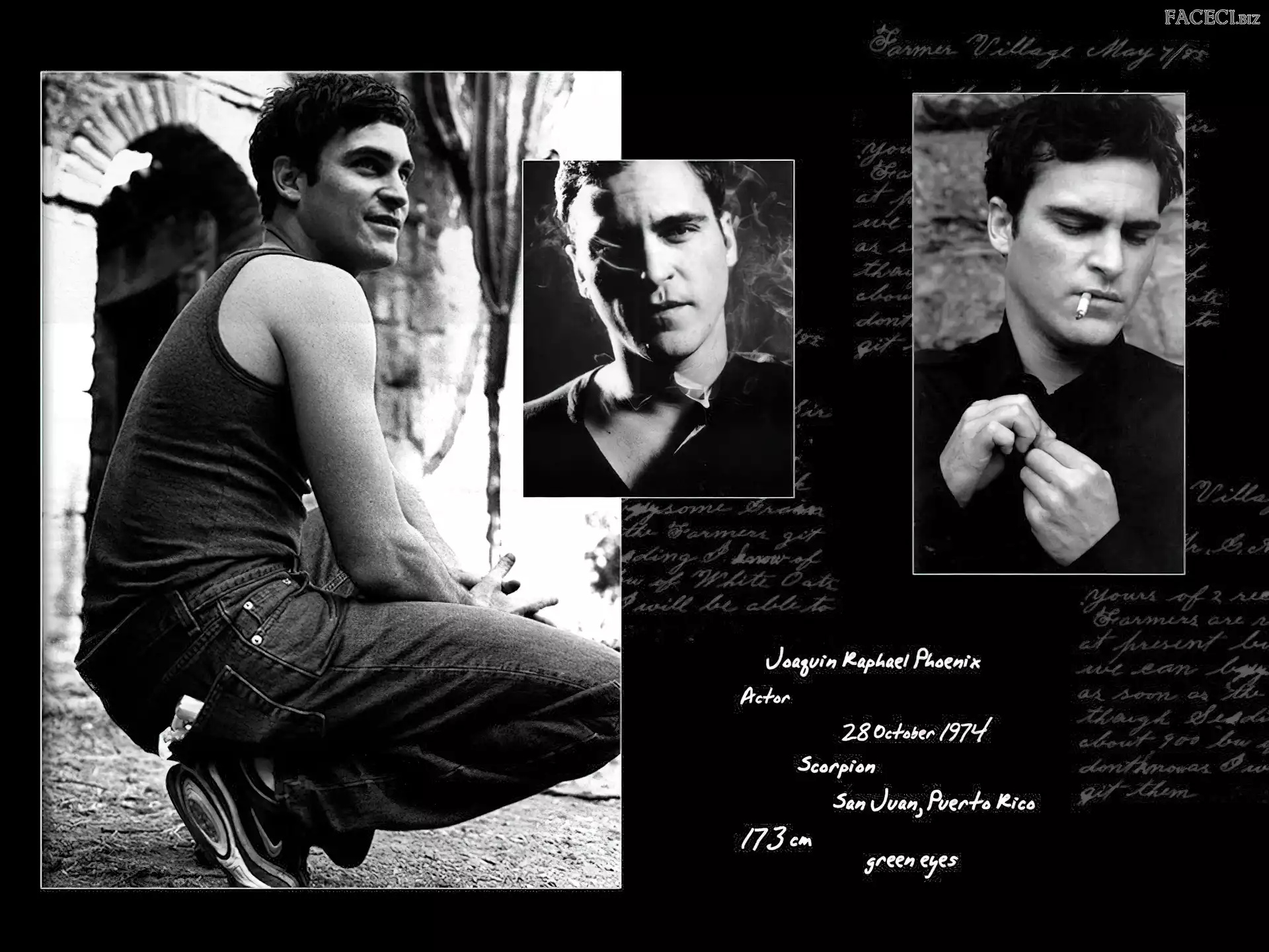 twarz, Joaquin Phoenix, papieros